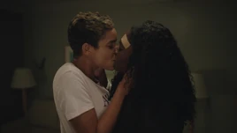 Leota and Keeya kiss
