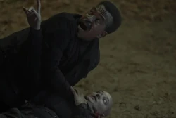 Angler and  are attacked by 