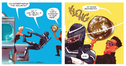 Scarapelli knocks out Vigilante with a cover plate