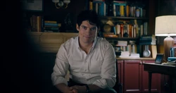 Kent is interviewed by  as Superman