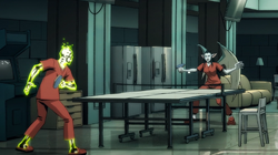 Phosphorus and Nosferata playing ping-pong