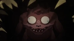 Weasel meets a group of children