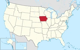 Map of Iowa