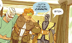 Cannon insults each other with Saber