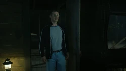 Chase arrives at 's secret cabin