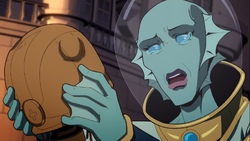 Nina cries for GI Robot