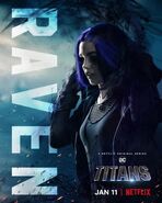 Titans S1 Raven Netflix Poster