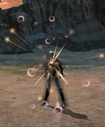 Player being shielded