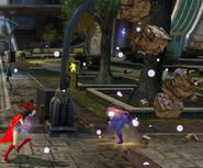 Bizarro's special attack - a ground pound that deals moderate damage and knocks players back.