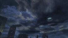 The Bat-signal in the sky