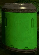 A Bludhaven toxic barrel.