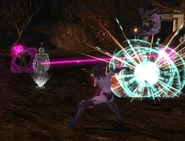 Decoy getting attacked and drawing attention away from the player