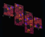 Paneled Honeycomb Art