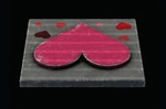 Heart Tile - Pink