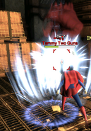 The previous effect of a player interrupting an attack.