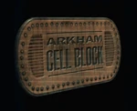 Large Arkham Asylum Plaque