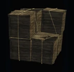 Roped Wooden Box Stack