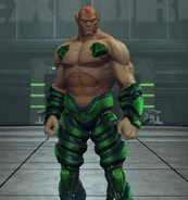 Amazo with Absorption Cells on his chest