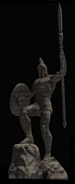 Stone Spartan Statue