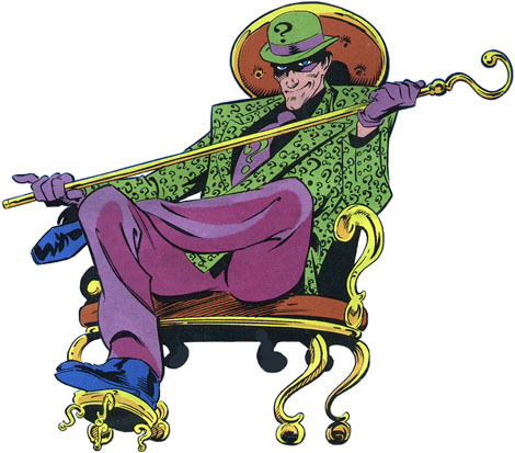 Riddler Villain Inspired Steampunk Top Hat Question Mark 