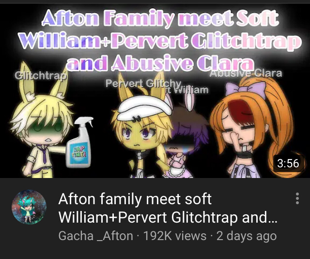 Afton Family Gacha Life Golden Freddy