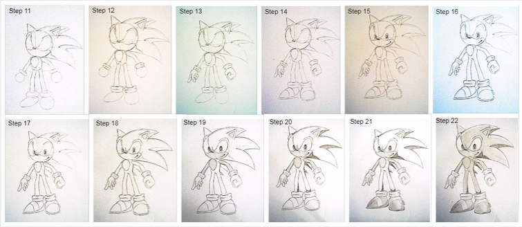 Here's my Sonic the Hedgehog drawing guide