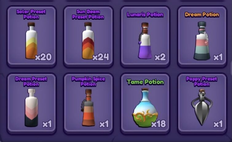 Roblox Dragon Adventures, 1x Pumpkin Spice Potion