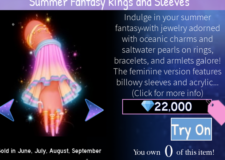 Summer Fantasy, Royale High Wiki