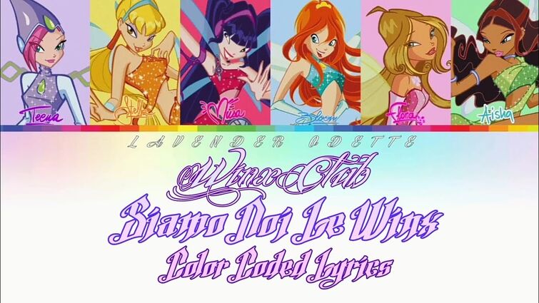 Siamo Noi Le Winx (Color coded lyrics) | Winx Club |