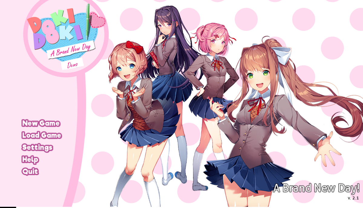 a brand new day // ddlc - Info ♡  Literature club, Literature, Anime