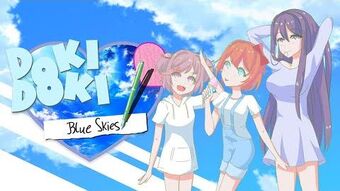 Natsuki CG - DDLC Blue Skies Mod  Doki Doki Literature Club! Amino