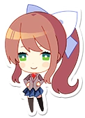 Monika Sticker Distrait