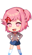 Le sprite chibi de Natsuki.