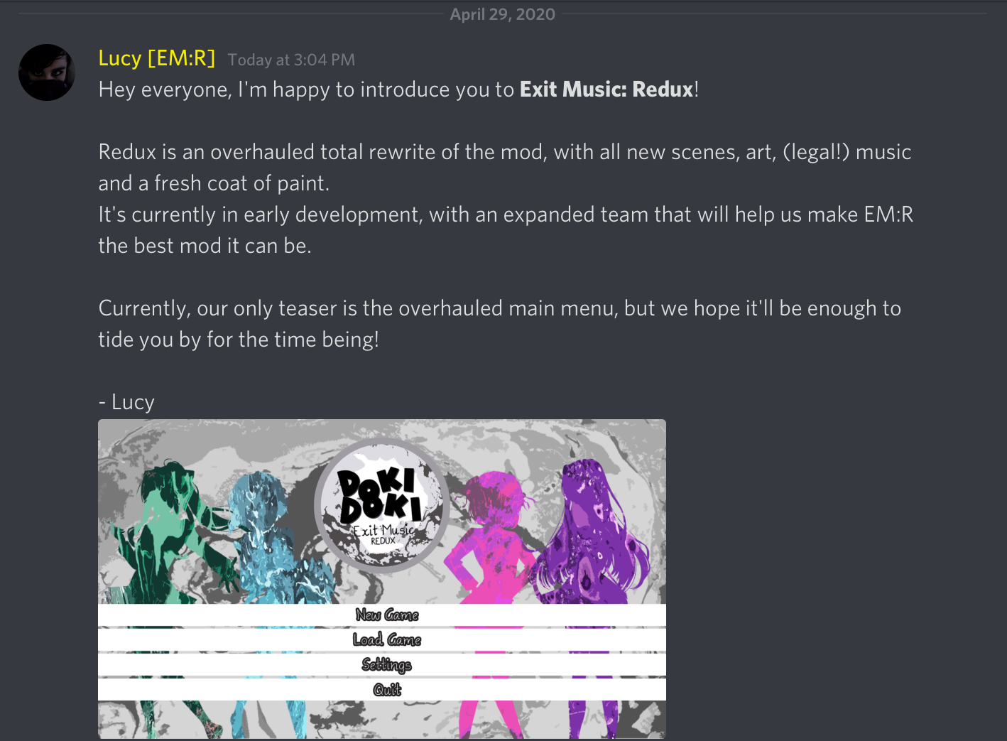 Doki Doki Exit Music, DDLC Modding Wiki