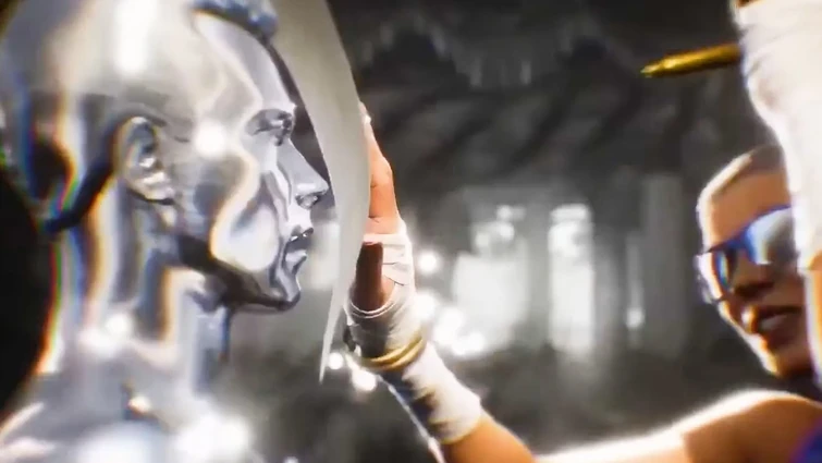 T-1000 TURNS INTO LIQUID METAL DURING FATAL BLOWS!