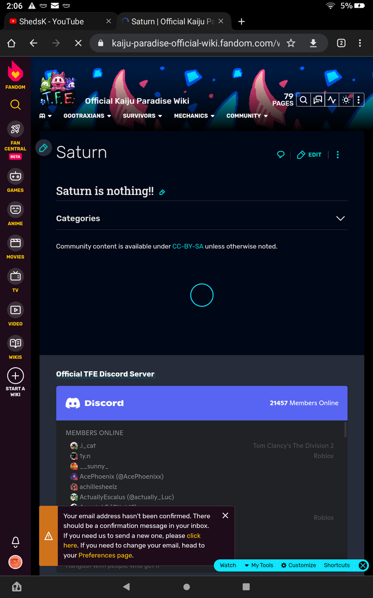 Saturn, Official Kaiju Paradise Wiki
