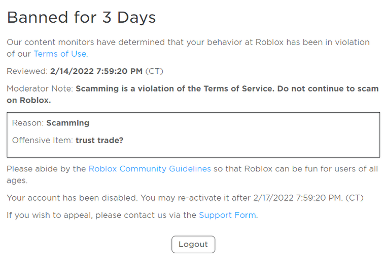 the day that roblox support will understand my trouble is the day