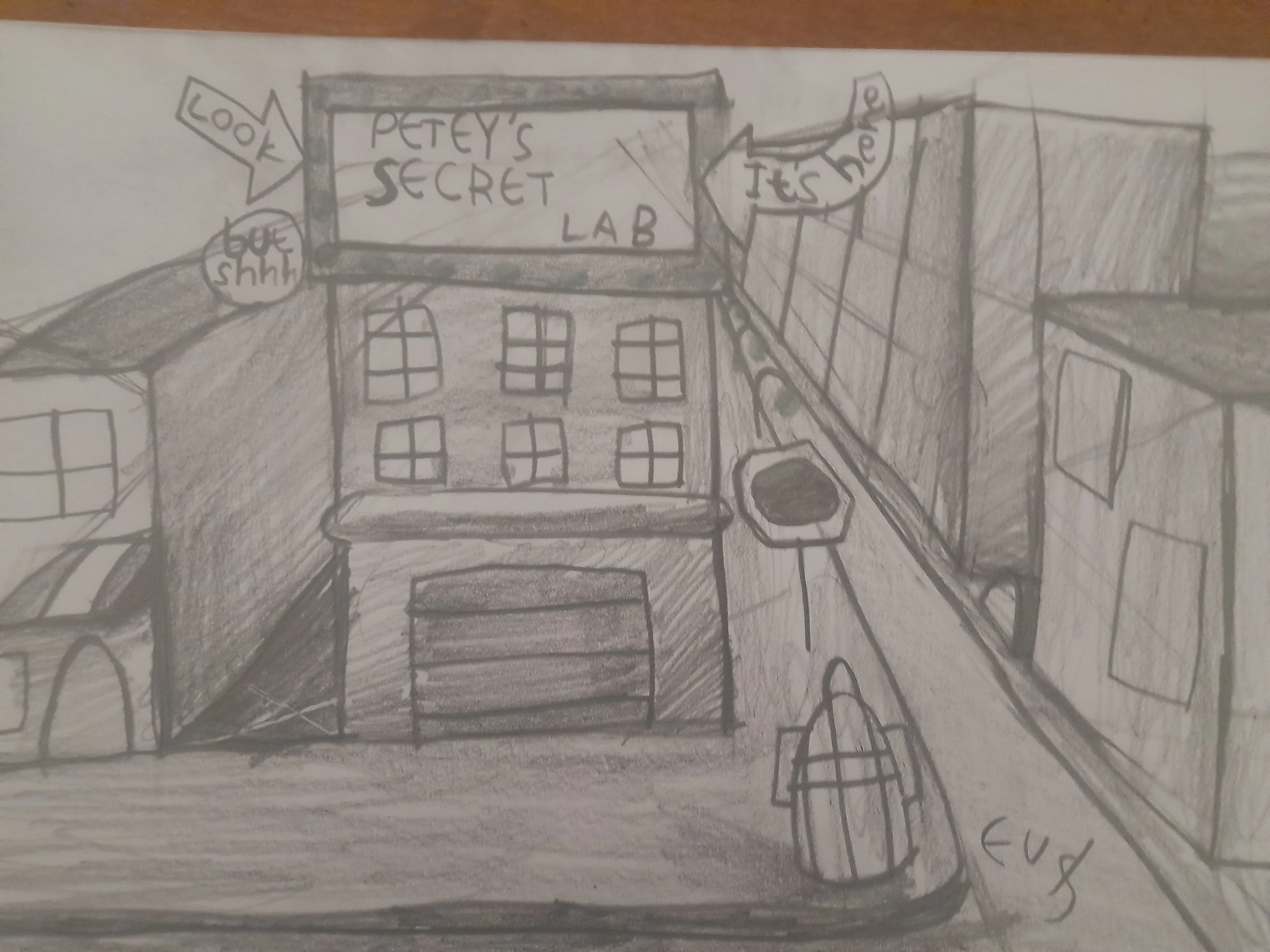 My sketch of Petey's Secret Lab | Fandom