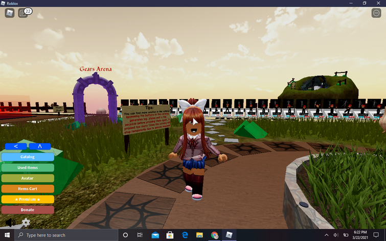 Yesterday I Made A Monika Outfit In Roblox Ik Its Bad Fandom - when was roblox m ade