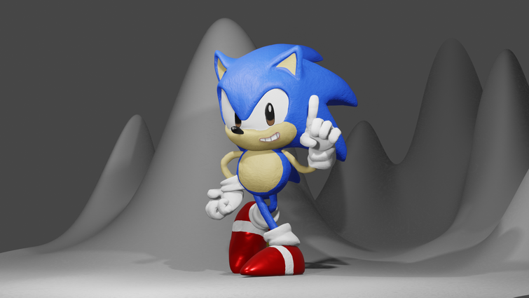 Sonic Speed Simulator - Classic Sonic (+ Mouth) - Download Free 3D