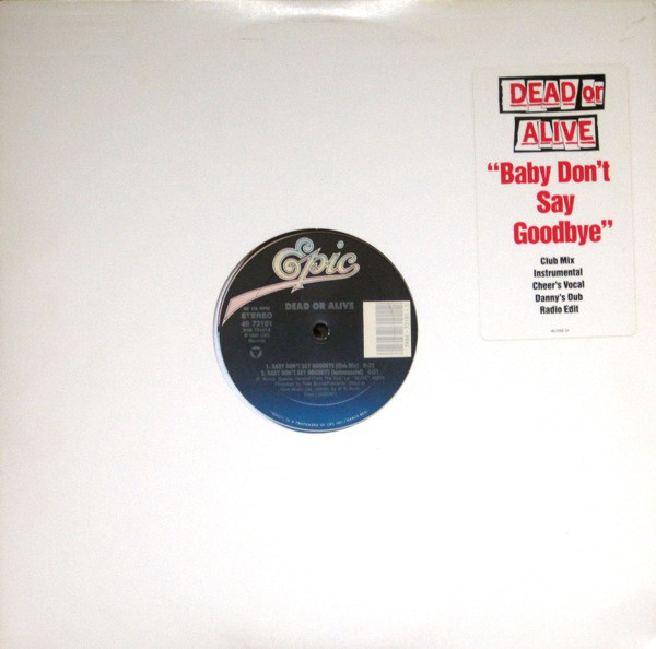 【廃盤】DEAD OR ALIVE Baby Don't Say Goodbye Dead or Alive - Baby Don't Say Goodbye (Cheer's Vocal Mix