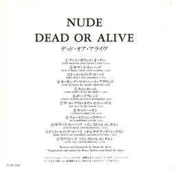 Nude | Dead or Alive (band) Wiki | Fandom