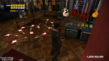 Dead rising electric guitars counted