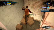 Dead rising 2 case 0 cardboard box next to fire stairs