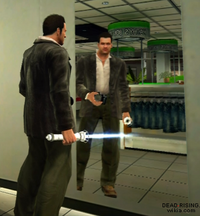 Dead rising laser sword in mirror