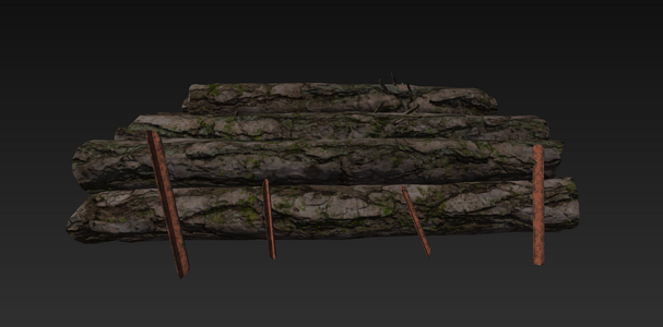 A render of the Lumber Pile