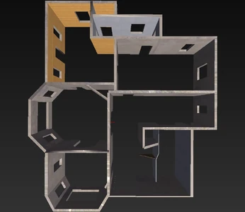 Layout of the first floor of the Mansion