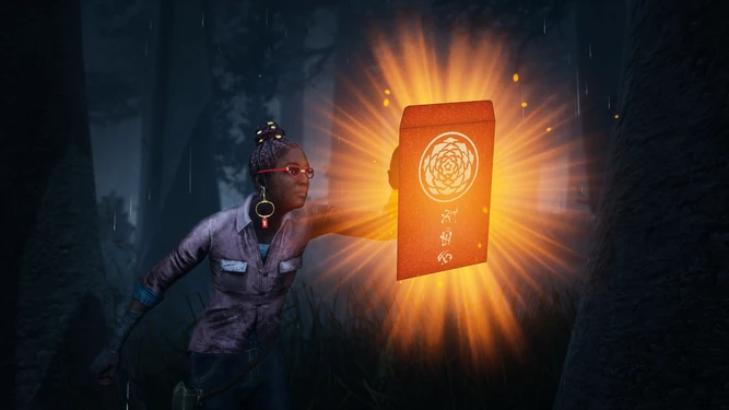 Claudette interacting with a Red Envelope