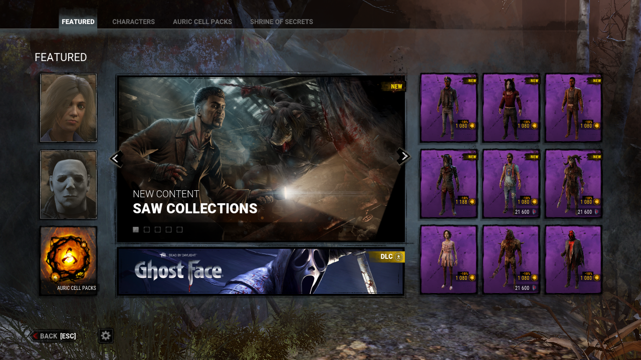 dead by daylight store ps4