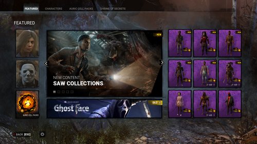 In Game Store Official Dead by Daylight Wiki